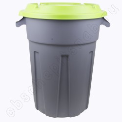 Бак для мусора "InGreen" пластик, с крышкой, 80 литров